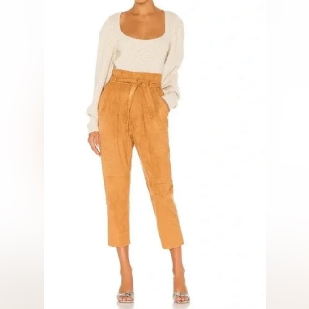 Free People Nightfall Vegan Faux Suede High Rise Pants. Women's Size: 4.